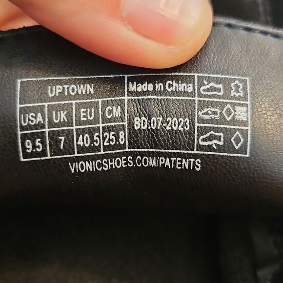 Vionic Uptown Black Suede Loafers Size 9.5 | Arch Support Comfort Slip-On - Picture 7 of 7